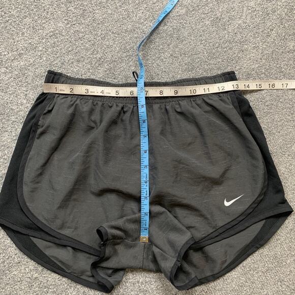 Nike Shorts Womens S Small Gray Black Dry Heather Tempo Running Brief Lined - Picture 7 of 14